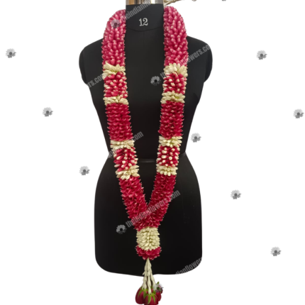 Rose Petal Wedding Garland Bangs